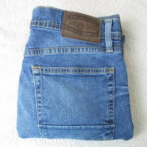 Devil Dog Jeans Mens 30x29 (Tag 32x30) Blue Wash Straight Leg Denim Pants